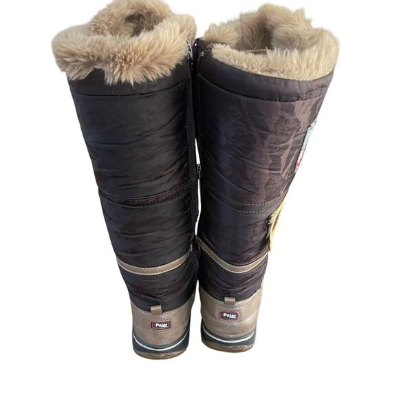 Pajar Canada Tall Duck Boots Womens Size 7 Winter Lace Up Fur Lined Waterproof - Picture 5 of 16